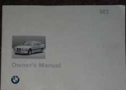 1992 BMW M3 Owner's Manual