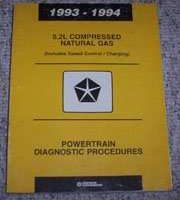 1993 Dodge Ram Van 5.2L Compressed Natural Gas Powertrain Diagnostic Procedures