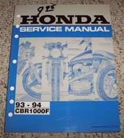 1993 Honda CBR1000F Motorcycle Shop Service Manual