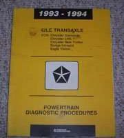 1994 Eagle Vision 42LE Transaxle Powertrain Diagnostic Procedures Manual