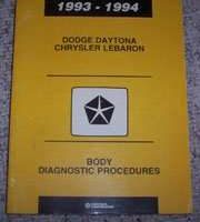 1993 Dodge Daytona Body Diagnostic Procedures