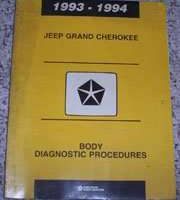 1993 Jeep Grand Cherokee Body Diagnostic Procedures Manual