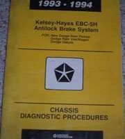 1993 Dodge Dakota Kelsey-Hayes EBC-5H ABS Chassis Diagnostic Procedures