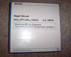 1995 Volkswagen GTI Electrical Wiring Diagrams Troubleshooting & Component Diagrams