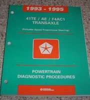 1993 Dodge Caravan 41TE & 41AE Transaxle Powertrain Diagnostic Procedures