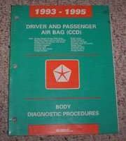 1993 Plymouth Voyager Driver & Passenger Air bag Body Diagnostic Procedures Manual