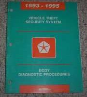 1993 Dodge Intrepid Vehicle Theft Security System Body Diagnostic Procedures