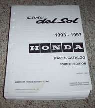 1993 Honda Civic del Sol Parts Catalog