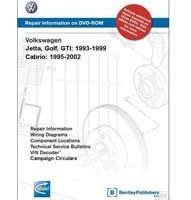1996 Volkswagen Cabrio  Service Manual DVD