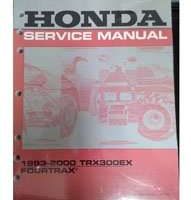 1997 Honda TRX300EX Fourtrax 300EX ATV Service Manual