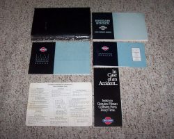 1993 Nissan 300ZX Owner's Manual Set