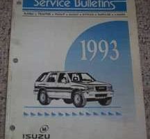 1993 Isuzu Amigo Service Bulletin Manual