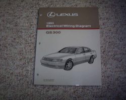 1993 Lexus GS300 Electrical Wiring Diagram Manual