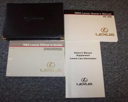 1993 Lexus ES300 Owner's Manual Set