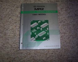 1993 Toyota MR2 Electrical Wiring Diagram Manual