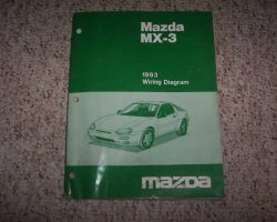 1993 Mazda MX-3 Wiring Diagram Manual