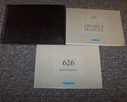 1993 Mazda 626 Owner's Manual Set