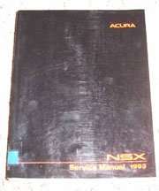 1993 Acura NSX Service Manual