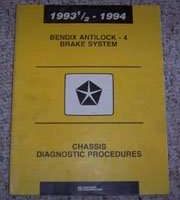 1993.5-1994 Dodge Spirit Bendix Antilock-4 Brake System Chassis Diagnostic Procedures