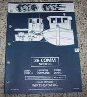 1993 Johnson Evinrude 25 Commercial Models Parts Catalog