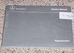 1993 Mercedes Benz 300SE, 400SEL & 500SEL Owner's Manual