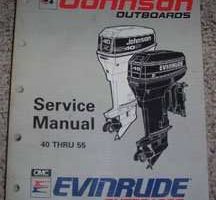 1993 Johnson Evinrude 50 HP Models Shop Service Repair Manual