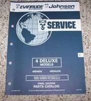 1993 Johnson Evinrude 4 Deluxe HP Models Parts Catalog
