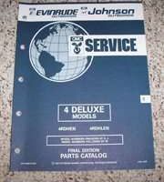 1993 Johnson Evinrude 4 Deluxe Models Parts Catalog