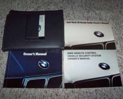 1993 BMW 525i, 525i Touring, 535i & M5 Owner's Manual Set