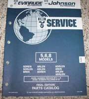 1993 Johnson Evinrude 5, 6 & 8 HP Models Parts Catalog