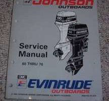 1993 Johnson Evinrude 70 HP Models Shop Service Repair Manual