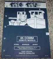 1993 Johnson Evinrude 65 HP Commercial Remote Models Parts Catalog