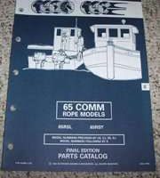 1993 Johnson Evinrude 65 Commercial Rope Models Parts Catalog