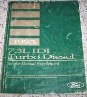 1993 Ford F-450 7.3L IDI Turbo Diesel Engine Service Manual Supplement