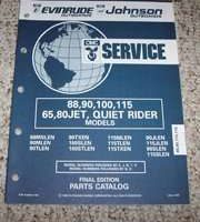 1993 Johnson Evinrude 88, 90, 100, 115, 65, 80Jet & Quiet Rider Models Parts Catalog