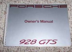 1993 Porsche 928 GTS Owner's Manual