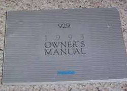 1993 Mazda 929 Owner's Manual