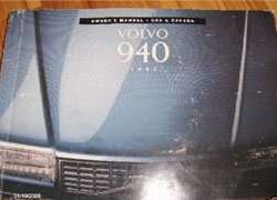 1993 Volvo 940 Owner's Manual