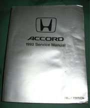 1993 Honda Accord Service Manual