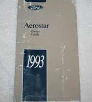 1993 Ford Aerostar Owner's Manual
