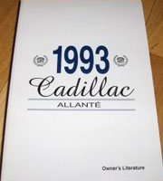 1993 Cadillac Allante Owner's Manual