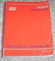1993 Chevrolet Astro Service Manual