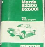 1993 Mazda B2200 & B2600i Truck Wiring Diagram Manual