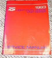 1993 Chevrolet Lumina APV Unit Repair Manual
