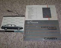 1993 Toyota Camry Owner's Manual Set