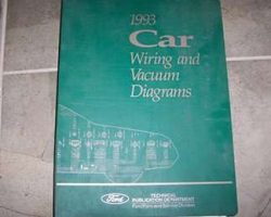 1993 Lincoln Town Car Large Format Electrical Wiring Diagrams Manual