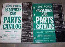 1993 Ford Escort Parts Catalog Text & Illustrations