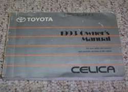 1993 Toyota Celica Owner's Manual