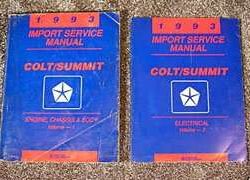 1993 Eagle Summit Service Manual