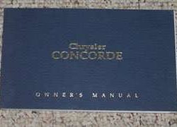 1993 Chrysler Concorde Owner's Manual